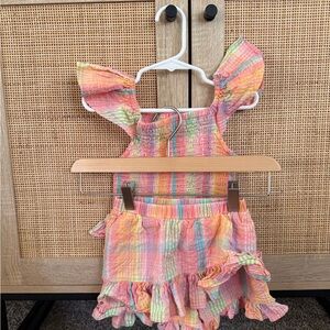 Belk Multicolor Striped Kids Skirt Set